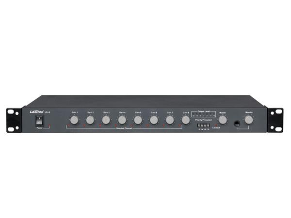 LX-8 8路混音器 48V供电 优先发言 可级联多台